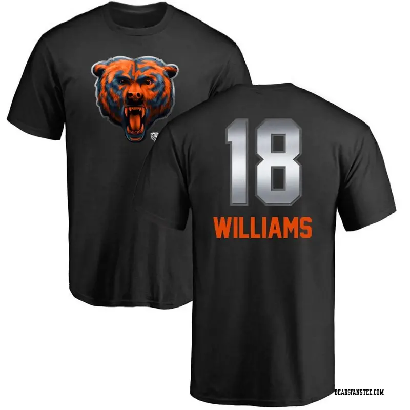 Youth Chicago Bears ＃18 Caleb Williams Black Midnight Mascot T-Shirt