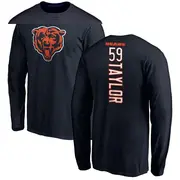 Youth Chicago Bears ＃59 Carson Taylor Navy Backer Long Sleeve T-Shirt